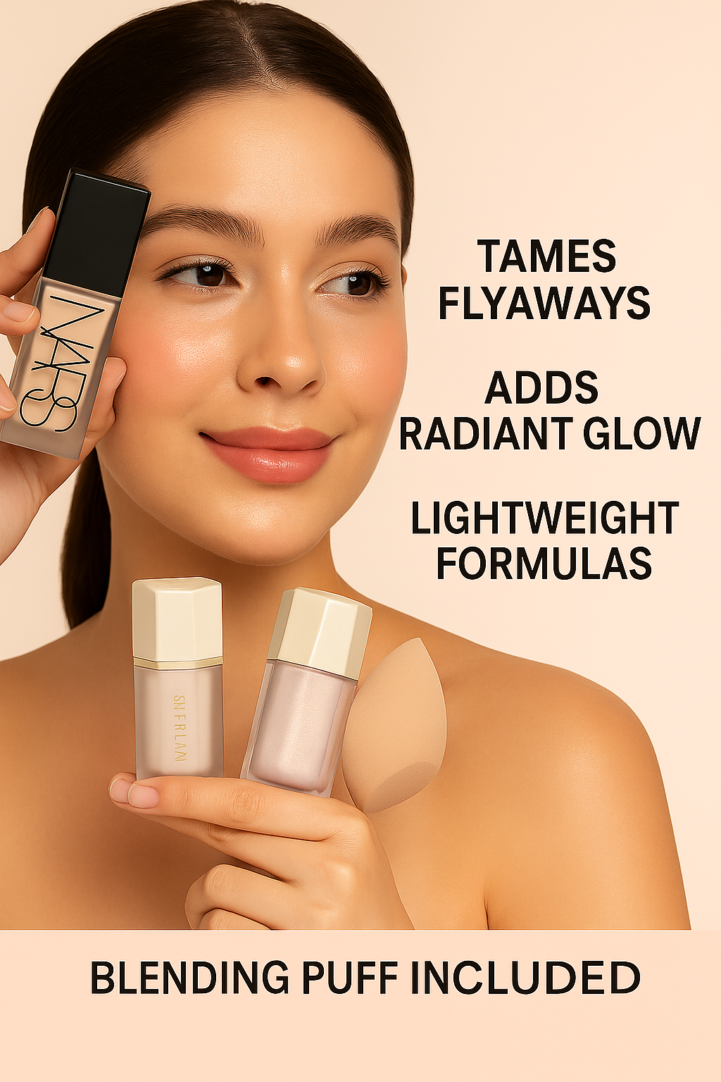 NARS Foundation + SHEGLAM Highlighter | Flat 50% OFF + Free Blender Puff