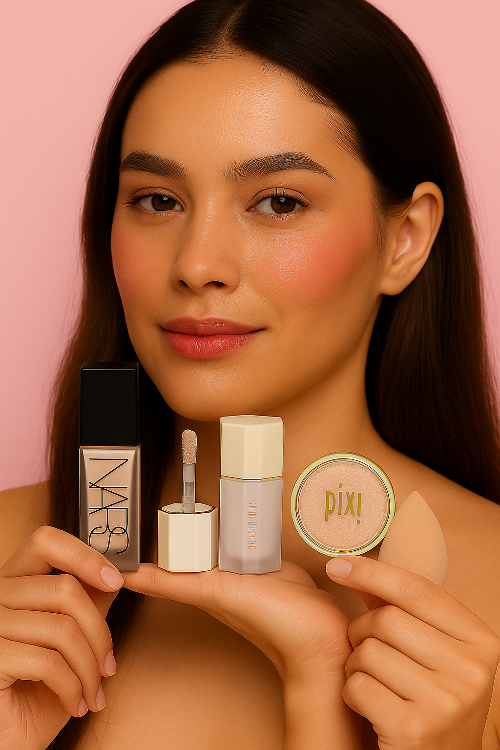 NARS Foundation + SHEGLAM Highlighter | Flat 50% OFF + Free Blender Puff