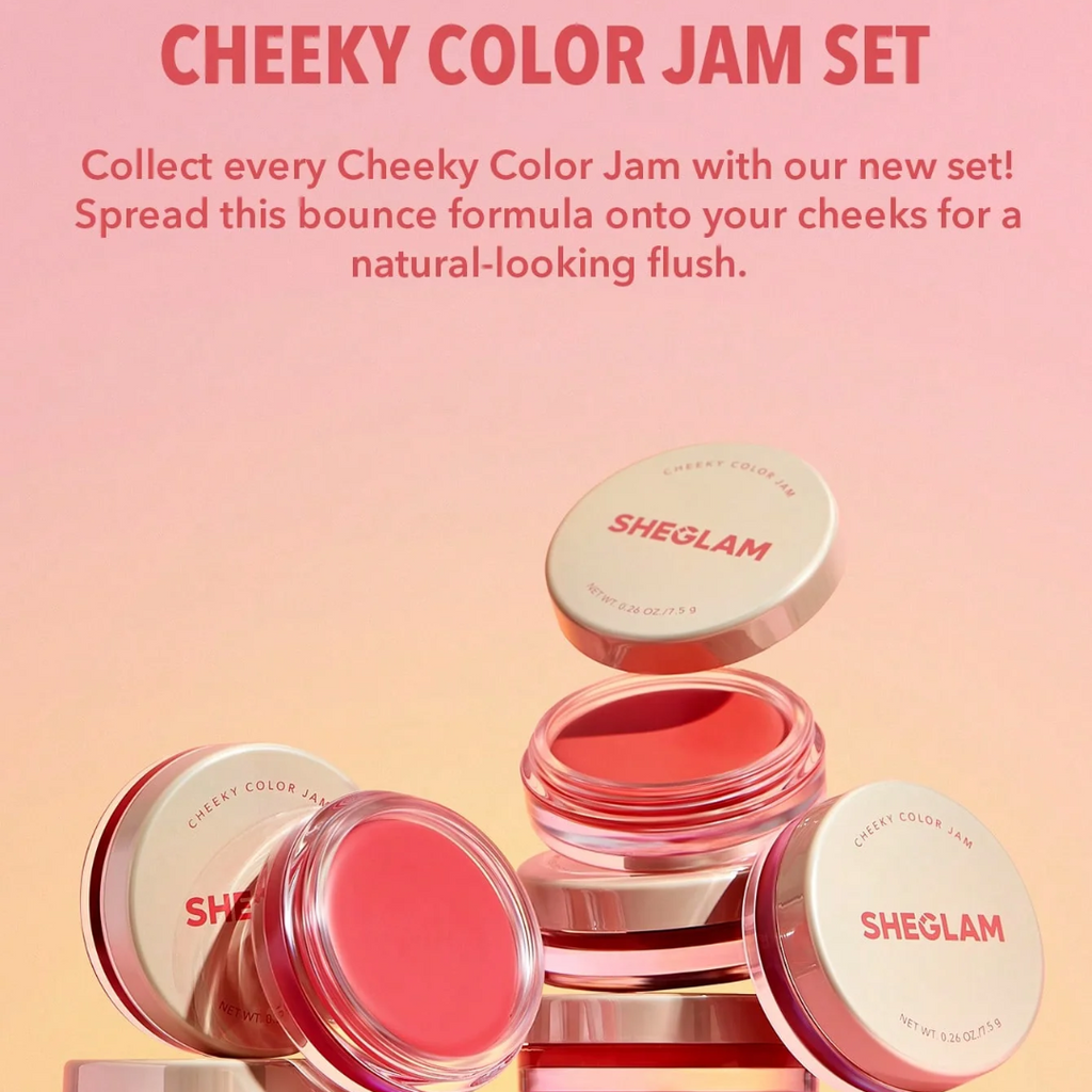 SHEGLAM Cheeky Color Jam Collection: Bouncy Blushes For Every Mood (Pack Of 6)