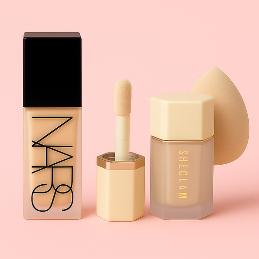 NARS Foundation + SHEGLAM Highlighter | Flat 50% OFF + Free Blender Puff