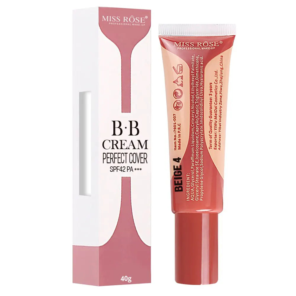 MISS ROSE BB CREAM PERFECT COVER SPF 42 PA+++ Ivory 6 40g