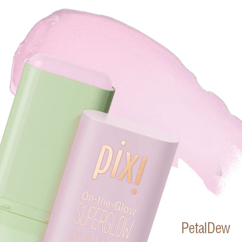 Pixi On-the-Glow Super Glow highlighters PetalDew