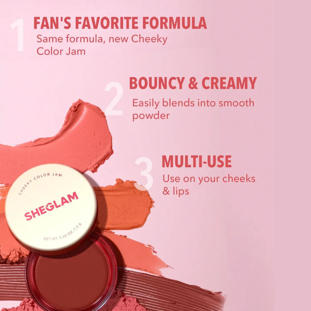 SHEGLAM CHEEKY COLOR JAM - Watermelon Candy (Bouncy Blush for a Juicy Flush)